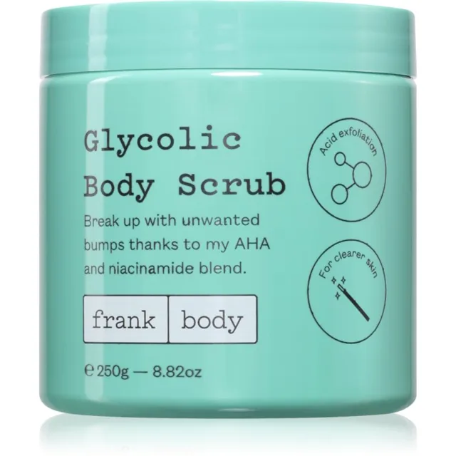 Frank Body Glycolic tělový peeling s kyselinou glykolovou 250 g