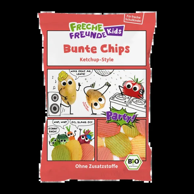 Freche Freunde Zeleninové chipsy s příchutí kečupu 50 g
