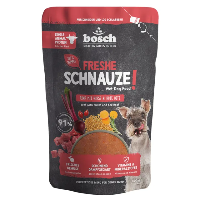 Freshe Schnauze vlhké krmivo, 400 g - krůtí maso s quinoou a špenátem