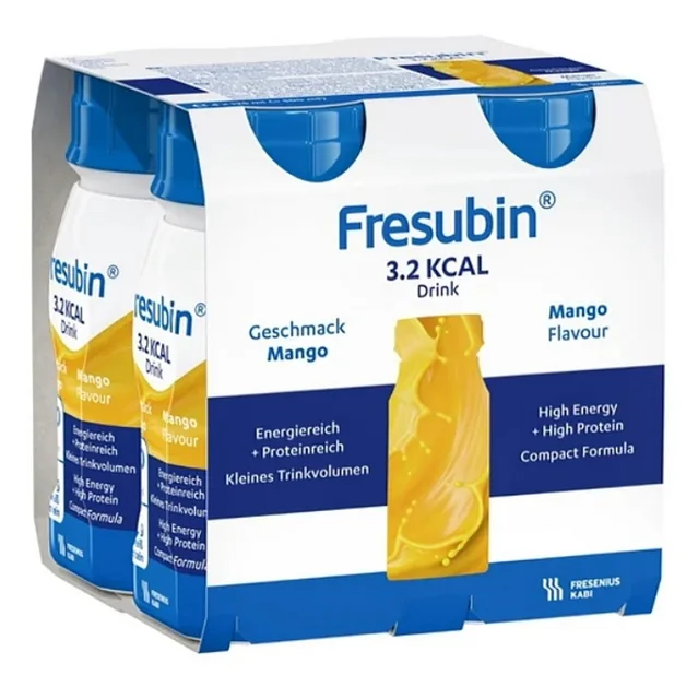 FRESUBIN 3.2kcal Drink příchuť mangová 4 x 125 ml