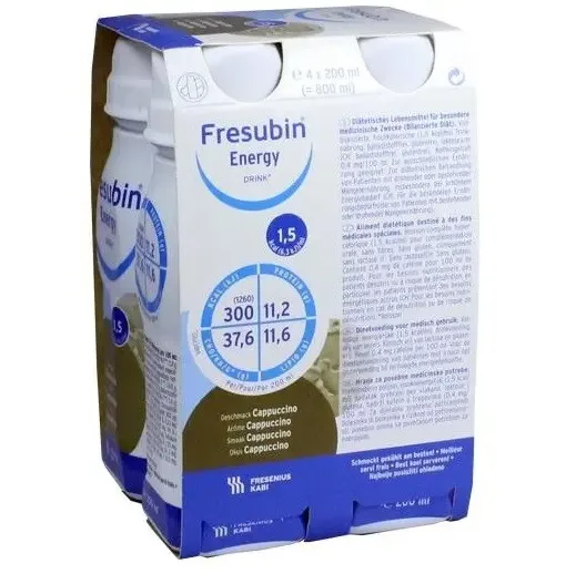 Fresubin Energy Drink Cappuccino por.sol. 4 x 200 ml
