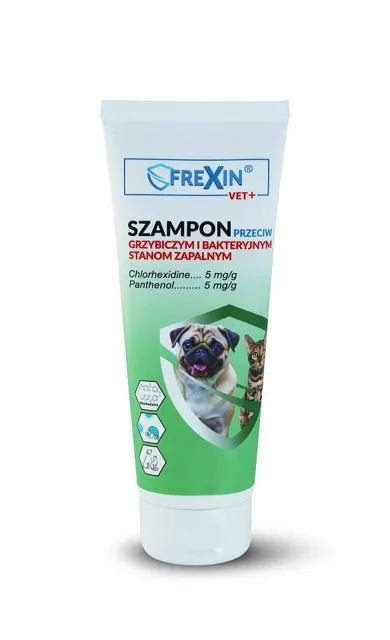 FREXIN Šampon proti houbovým a bakteriálním zánětům pro psy a kočky 220g