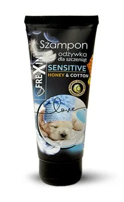 FREXIN Sensitive Šampón s kondicionérem pro štěňata Med &amp; bavlna 220 g