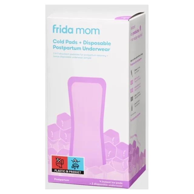 FRIDA MOM Chladicí ice maxi vložky a jednorázové poporodní kalhotky