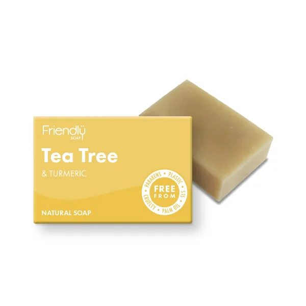 Friendly Soap Přírodní mýdlo - Čajovník a kurkuma, 95 g
