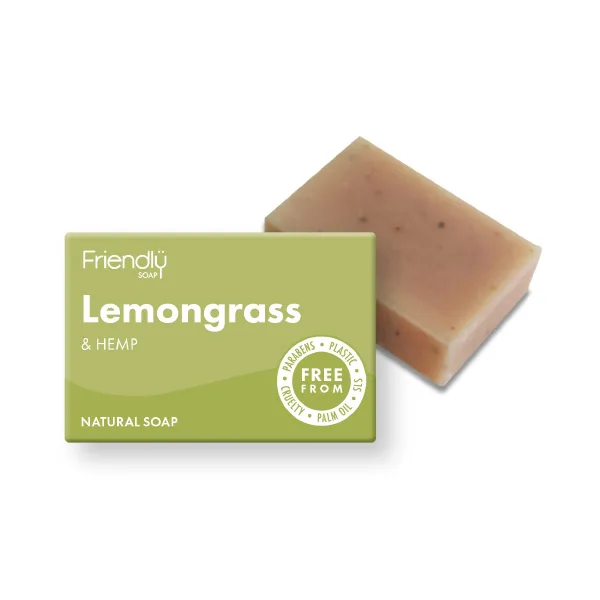 Friendly Soap Přírodní mýdlo - Citronová tráva a konopí, 95 g