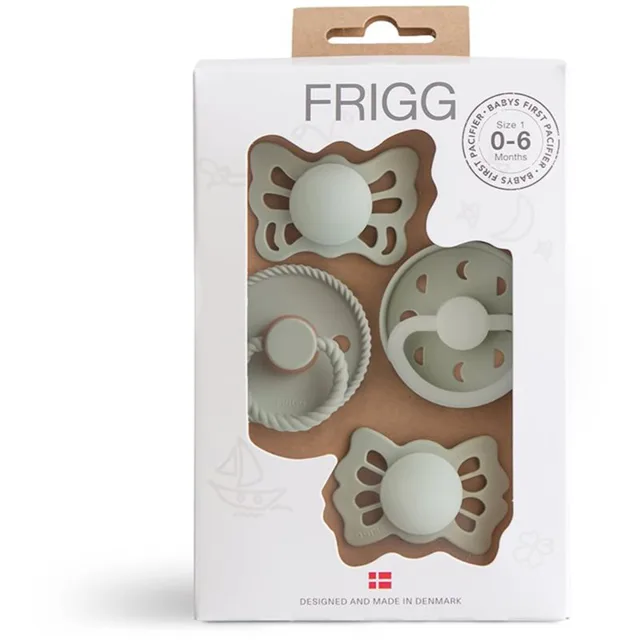 FRIGG Baby's First Pacifier​ Moonlight Sailing dudlík Sage