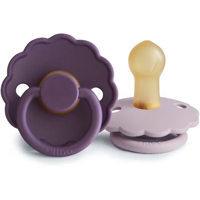 FRIGG Daisy Size 1:0-6 months dudlík Violet Dream/Soft Lilac 2 ks