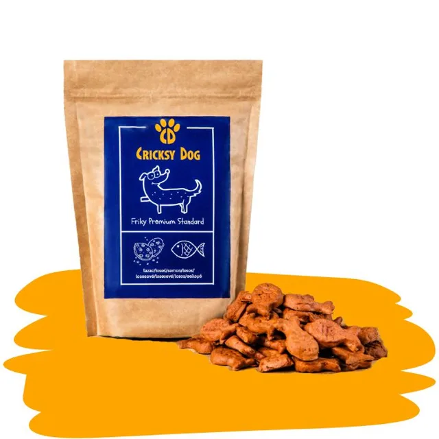 Friky lososová odměna pro psy (hypoalergenní psí sušenky) – 200 g