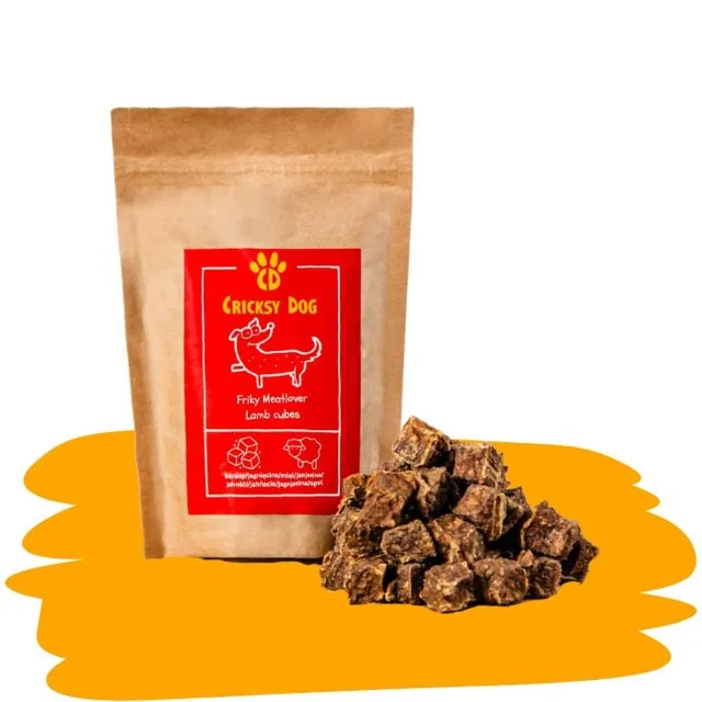 Friky Meatlover pochoutky z jehněčí - kostky (hypoalergenní) – 100 g