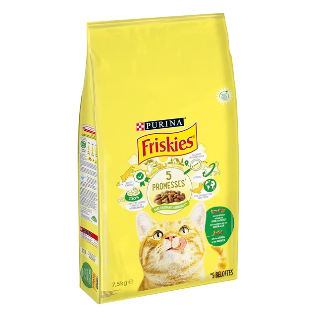 Friskies Adult granule králik, kuře, zelenina - 2 x 4 kg