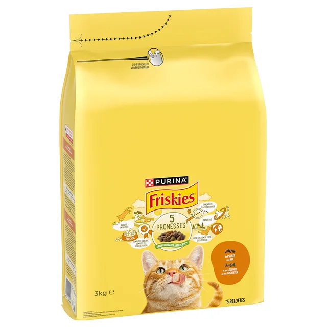 Friskies Adult granule kuře, zelenina - 3 kg