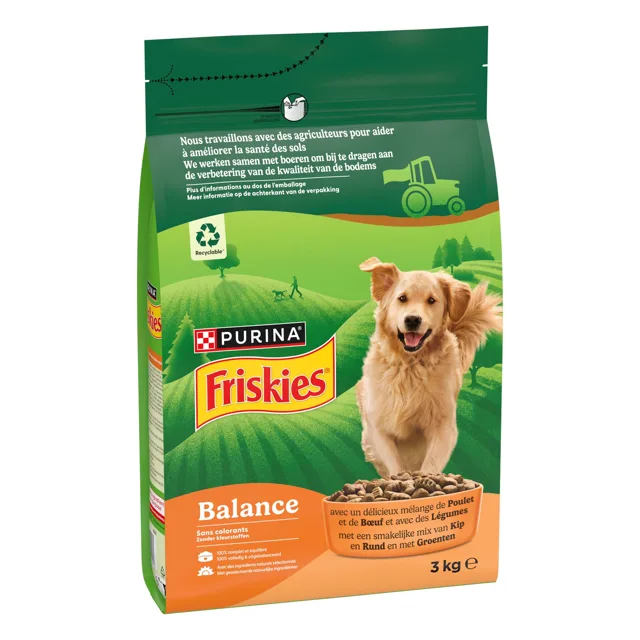 Friskies Balance granule kuře, hovězí, zelenina - 3 kg