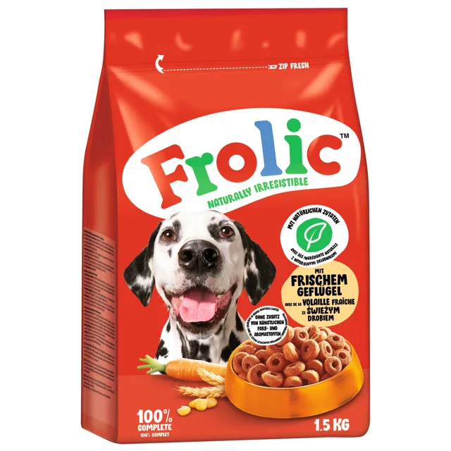 Frolic Drůbeží, zelenina + rýže - 6 kg (4 x 1,5 kg)