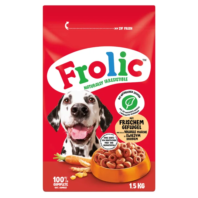 Frolic Drůbeží, zelenina + rýže - 7,8 kg (3 x 2,6 kg)