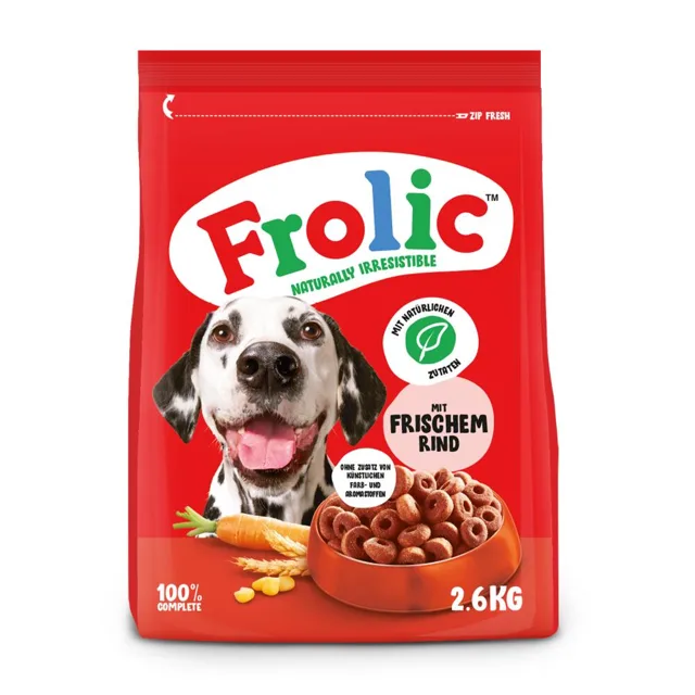 Frolic Hovězí, mrkev + obiloviny - 6 kg (4 x 1,5 kg)
