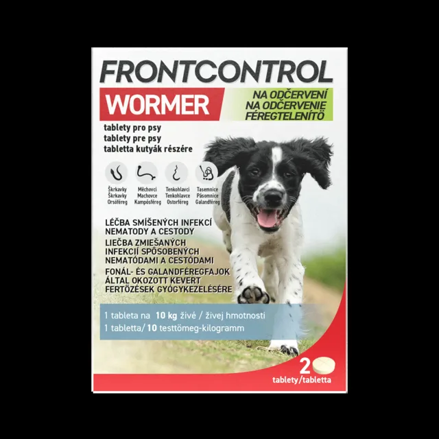 Frontcontrol Wormer pro psy tbl.2