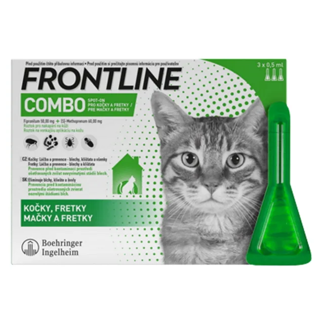 FRONTLINE Combo Spot-on pro kočky 0,5 ml 3 pipety