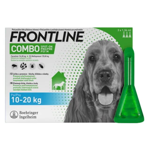 FRONTLINE Combo Spot-on pro psy M 1,34 ml 3 pipety