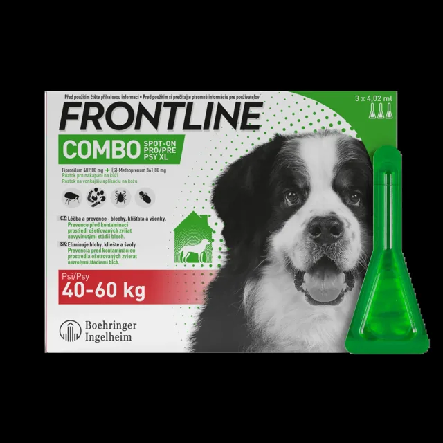 Frontline Combo Spot-on pro psy XL 40-60 kg 3 x 4,02 ml