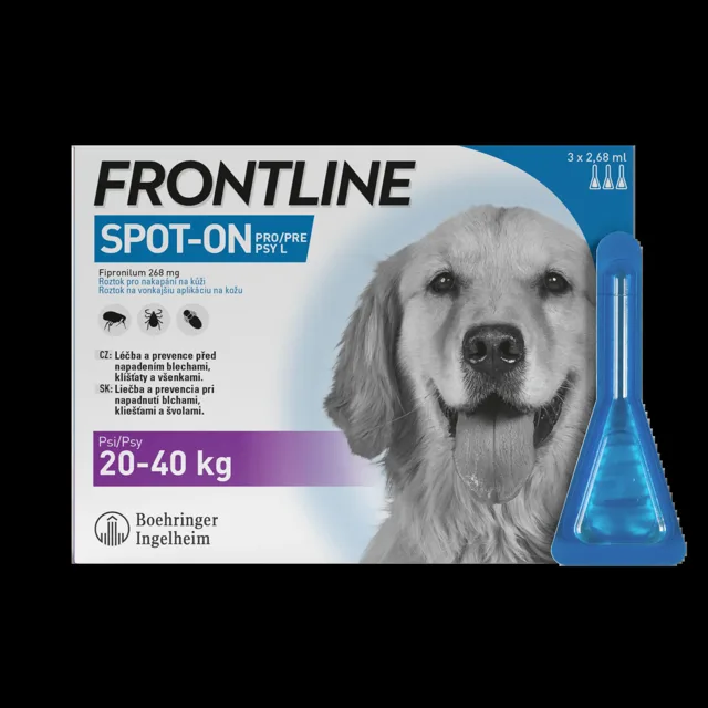 Frontline Spot-on pro psy L 20-40 kg 3 x 2,68 ml