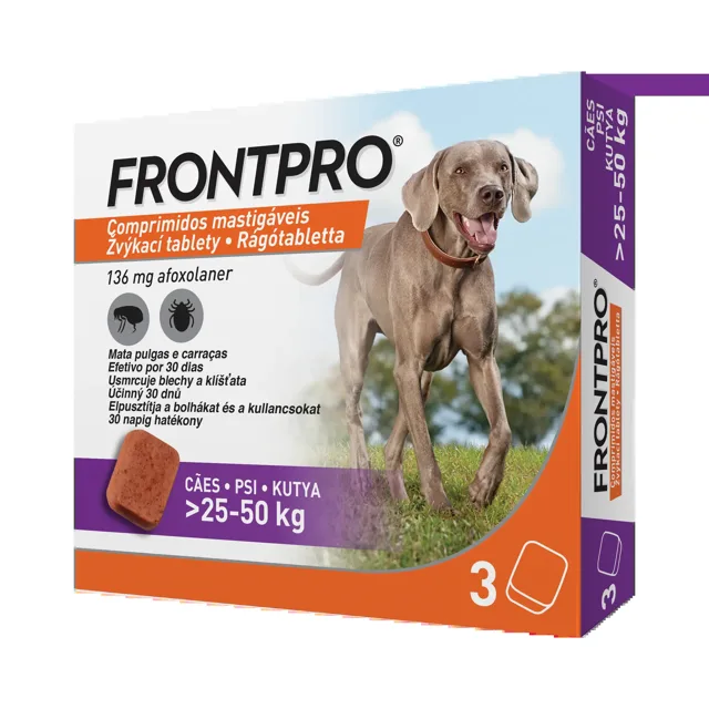 Frontpro 136 mg 25 - 50 kg žvýkací 3 tbl