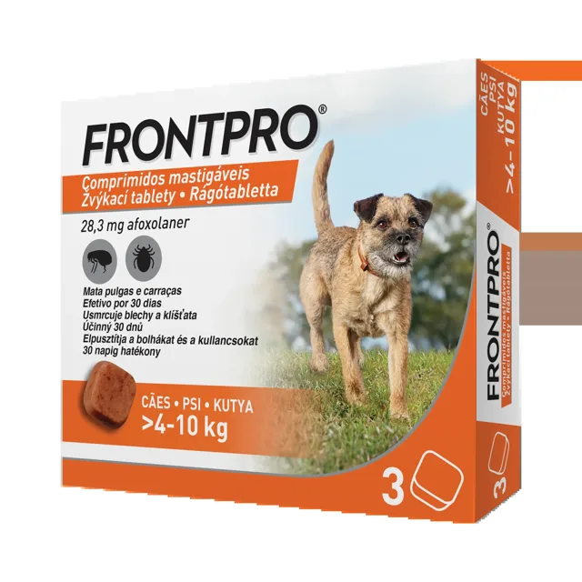 Frontpro 28,3 mg 4 - 10 kg žvýkací 3 tbl
