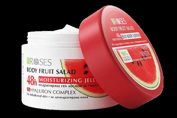 FRUIT SALAD – 48h hydratační gelové tělové mléko s hyaluronovým komplexem a melounem 200 ml - NATURE OF AGIVA