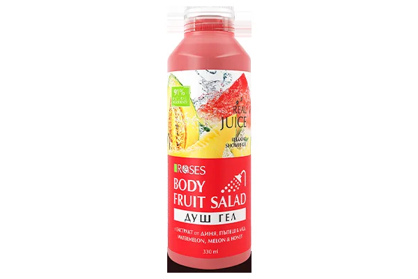 FRUIT SALAD – přírodní sprchový gel vodní meloun, cukrový meloun a med 330 ml - NATURE OF AGIVA