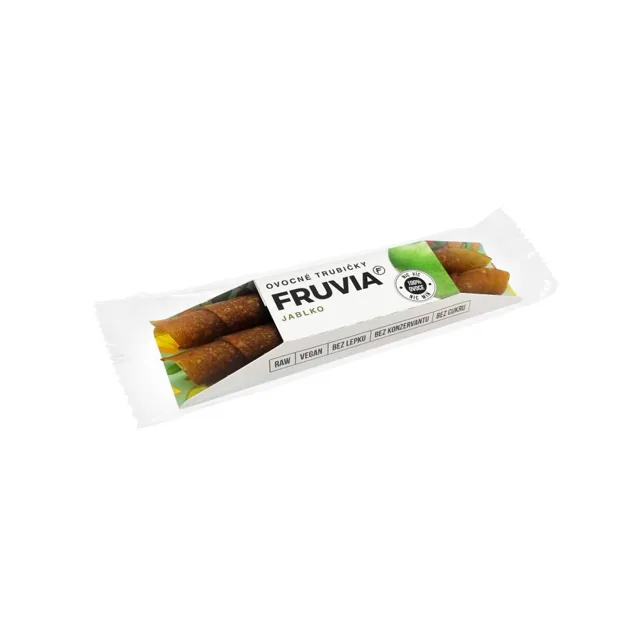 Fruvia Fruvia Ovocné trubičky Jablko, Apple, 20g