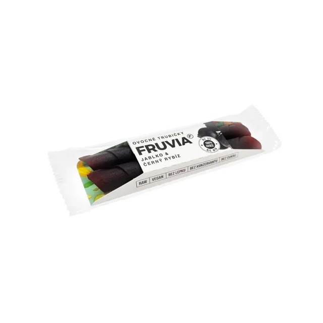 Fruvia Fruvia Ovocné trubičky Jablko & Černý rybíz, 20g, Jablko - Černý rybíz