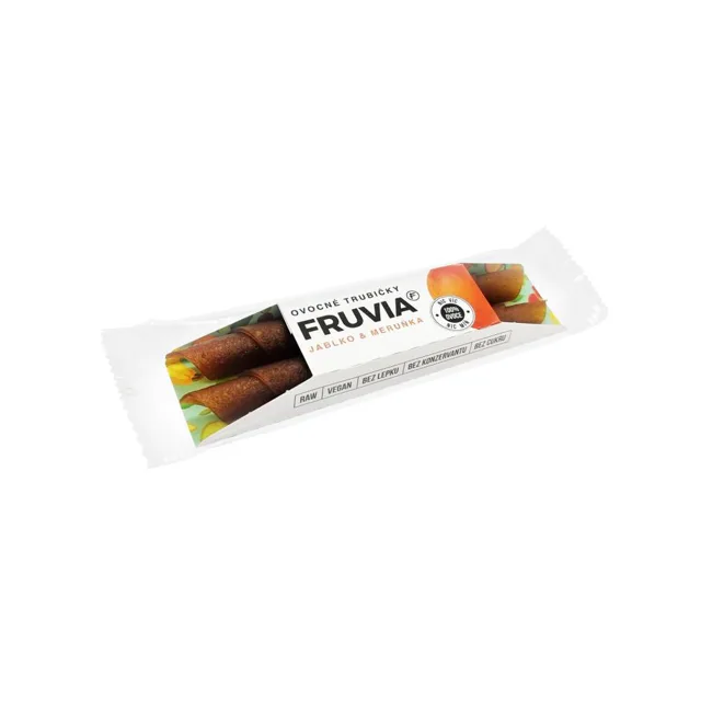 Fruvia Fruvia Ovocné trubičky Jablko & Meruňka, 20g, Jablko - Jahoda
