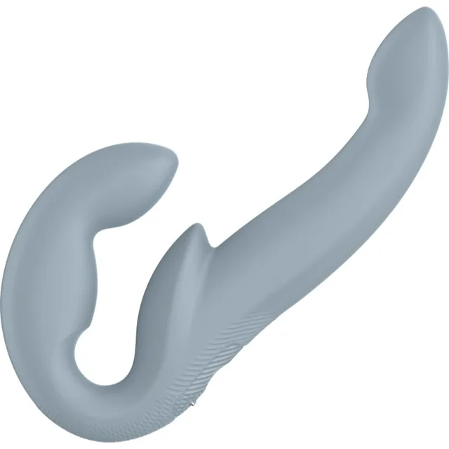 Fun Factory Share Vibe Pro dildo dvojité vibrační Cool grey 14 cm