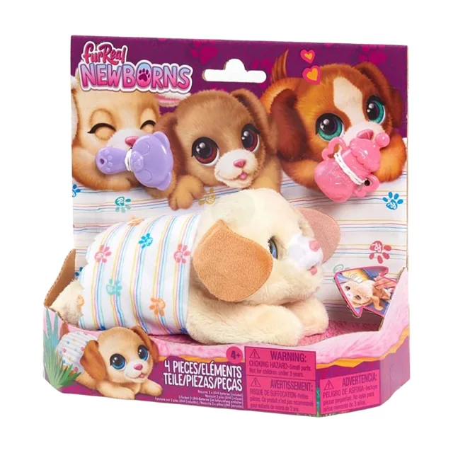 FUR REAL Newborns plyšové štěně interaktivní hračka 8 cm