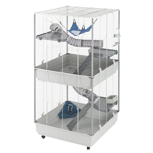 Furet Tower Klec pro fretky  - šedá : D 80 x Š 75 x V 161 cm