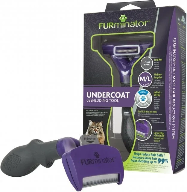 FURMINATOR Undercoat deShedding pro dlouhosrsté kočky M/L Large