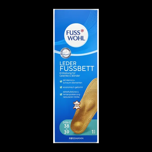 Fusswohl Kožené vložky do bot 38/39