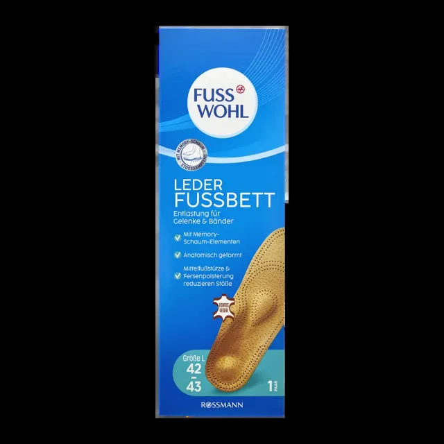 Fusswohl Kožené vložky do bot 42/43