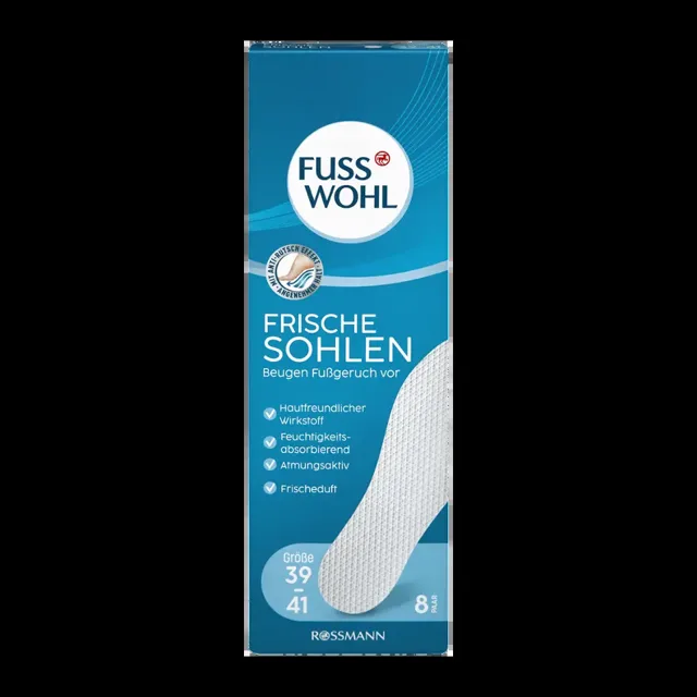 Fusswohl Osvěžující vložky do bot 39–41 16 ks
