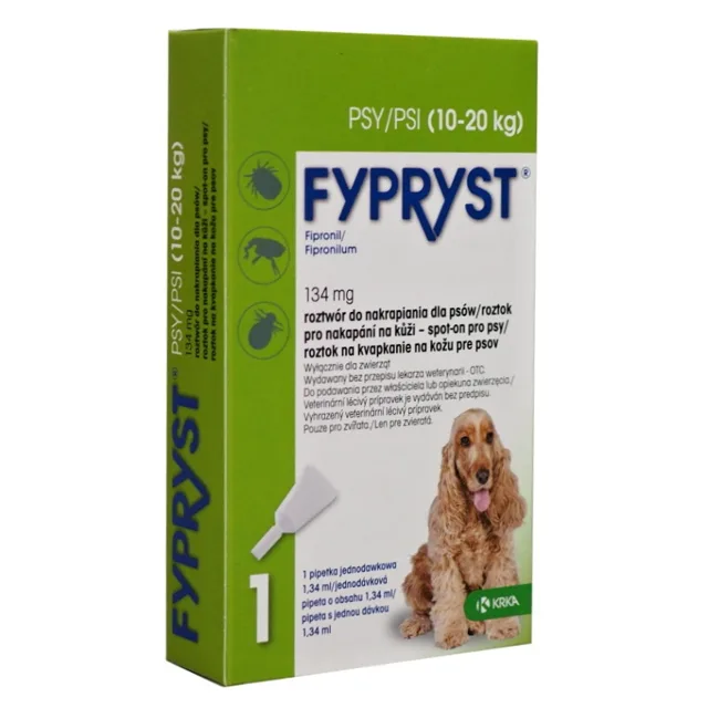 FYPRYST Spot-on pro psy 10-20 kg 1.34 ml 1 pipeta