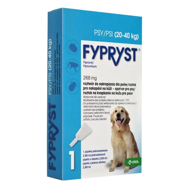 FYPRYST Spot-on pro psy 20-40 kg 2.68 ml 1 pipeta