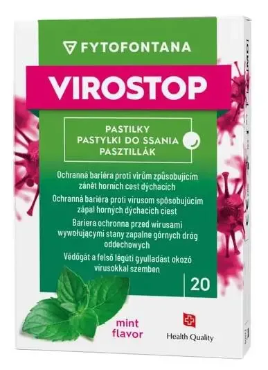 Fytofontana VIROSTOP pastilky máta 20ks