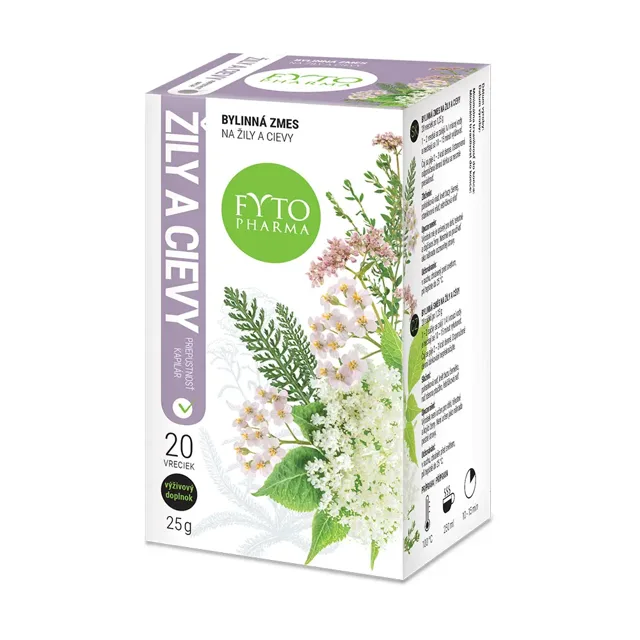 Fytopharma Bylinný čaj na křečové žíly 20 x 1.25 g
