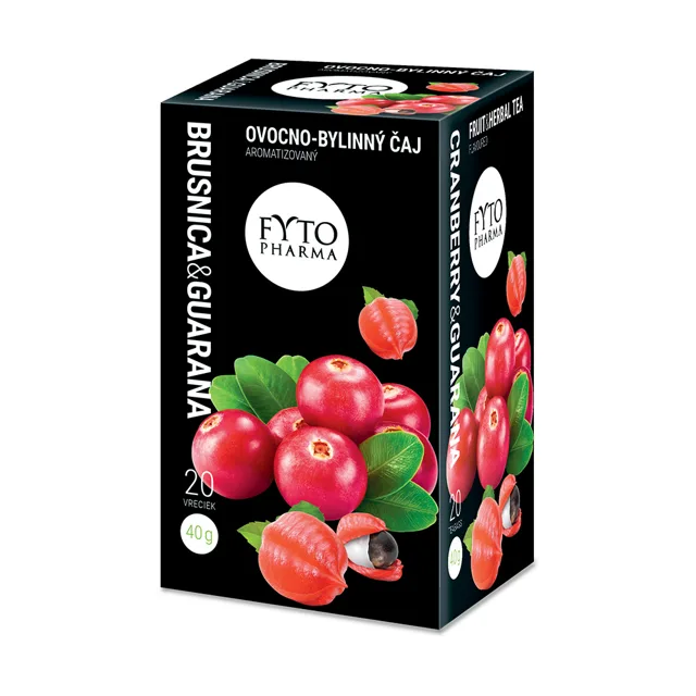 Fytopharma Ovocno-bylinný čaj brusinka & guarana 20x2 g