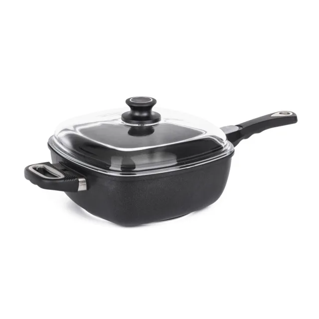 G21 Hluboká pánev Cook 26 cm s poklicí a odnímatelnou rukojetí