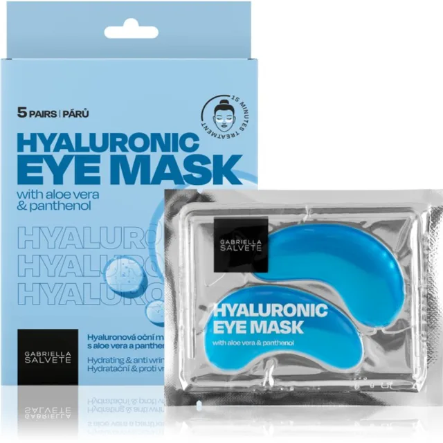 Gabriella Salvete Eye Mask Hyaluron oční maska proti vráskám, váčkům a tmavým kruhům 5 ks