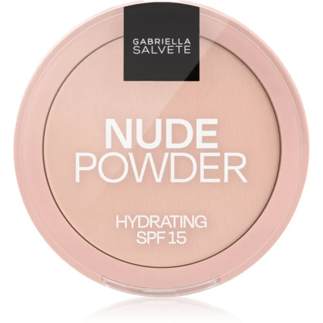 Gabriella Salvete Fixing Powder Hydrating jemný kompaktní pudr SPF 15 odstín 02 Light Nude 8 g