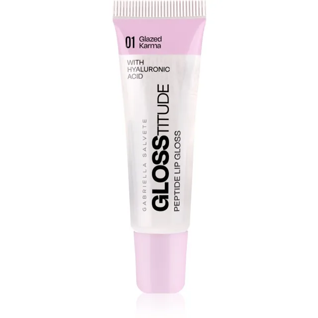 Gabriella Salvete Glosstitude Peptide Lip Gloss hydratační lesk na rty odstín 01 Glazed Karma 10 ml