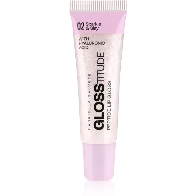 Gabriella Salvete Glosstitude Peptide Lip Gloss hydratační lesk na rty odstín 02 Sparkle & Slay 10 ml
