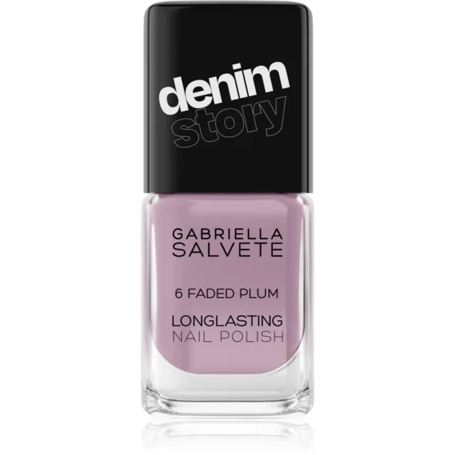 Gabriella Salvete Longlasting Enamel Denim Story dlouhotrvající lak na nehty odstín 06 Faded Plum 11 ml